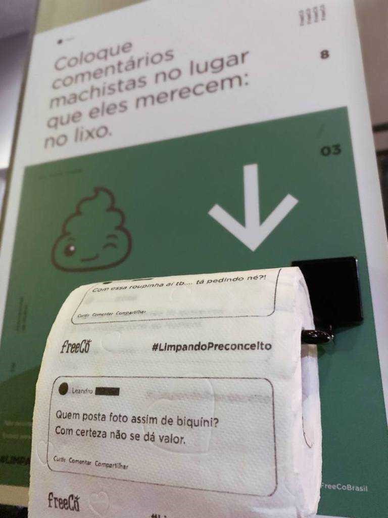 Empresa cria papel higiênico com frases machistas em campanha para Dia Internacional da Mulher